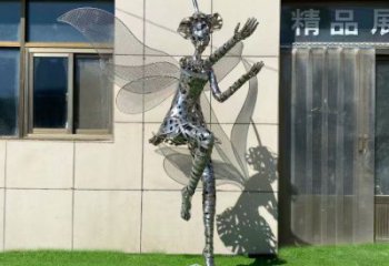 寧波現(xiàn)代鏤空舞者雕塑承接，歐式風(fēng)格，鐵藝跳舞雕塑精選