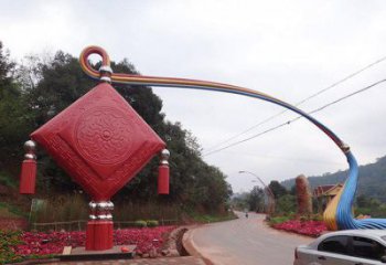 合川街道中國結(jié)雕塑
